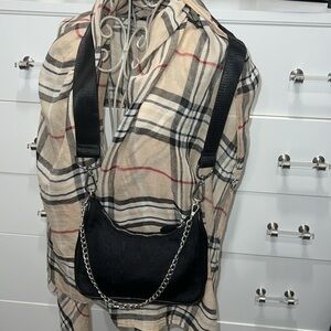 Urban Outfitters crossbody bag w/ detachable silver chain and adjustable strap